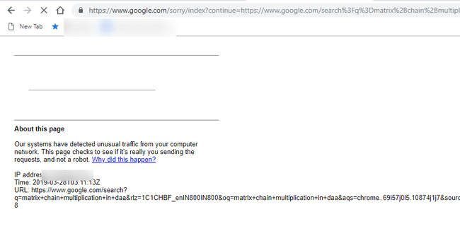 Google Search unusual traffic 页面没有可操作的 reCAPTCHA 验证入口