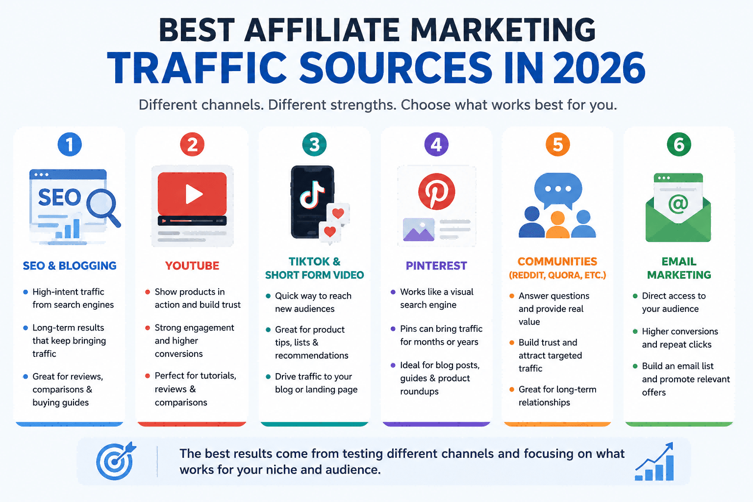 Best affiliate marketing traffic sources in 2026