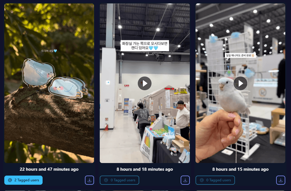 PVStory Story results and tagged users