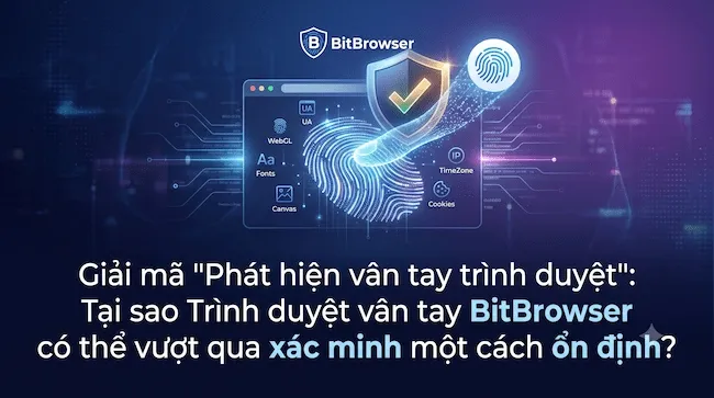 Giải mã Phát hiện vân tay trình duyệt Tại sao Trình duyệt vân tay BitBrowser có thể vượt qua xác minh một cách ổn định.webp