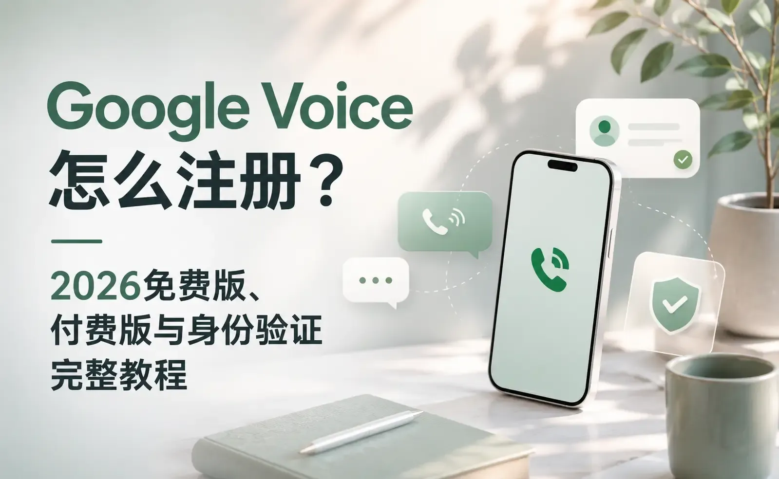 Google Voice怎么注册?2026免费版、付费版与身份验证完整教程.webp
