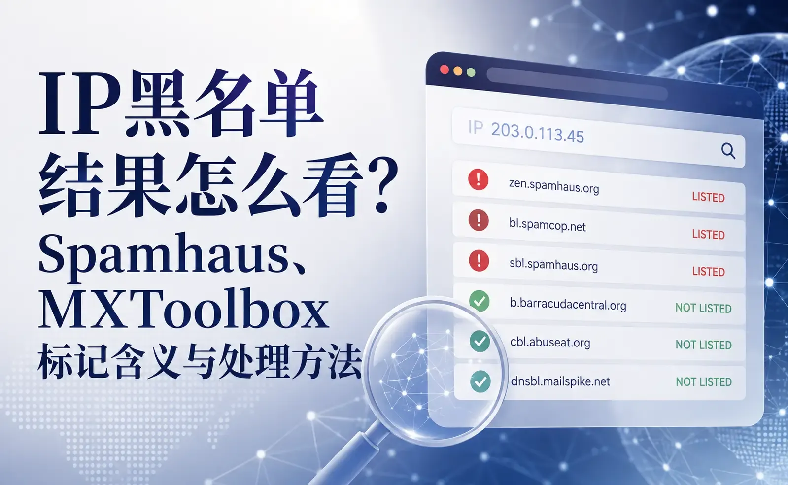 IP黑名单结果怎么看？Spamhaus、MXToolbox标记含义与处理方法.webp
