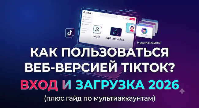 Как пользоваться веб-версией TikTok Вход и загрузка 2026 (плюс гайд по мультиаккаунтам).webp