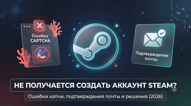 Не получается создать аккаунт Steam Ошибки капчи, подтверждения почты и решения (2026).png