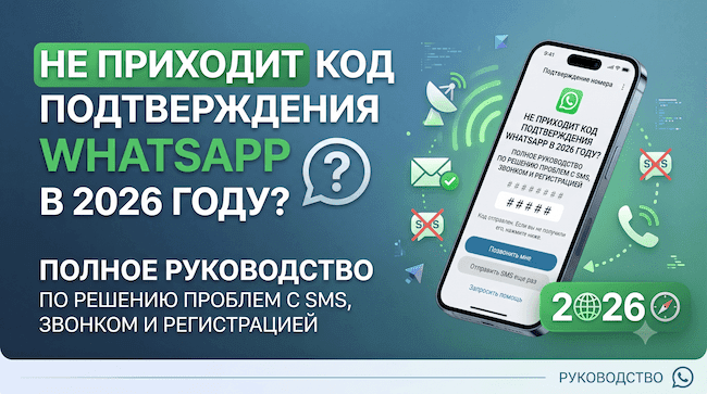 Не приходит код подтверждения WhatsApp в 2026 году что делать Полное руководство по решению проблем с SMS, звонком и регистрацией.png