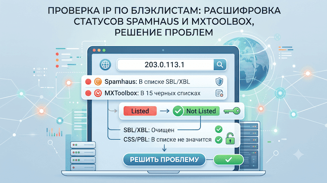 Проверка IP по блэклистам расшифровка статусов Spamhaus и MXToolbox, решение проблем.png