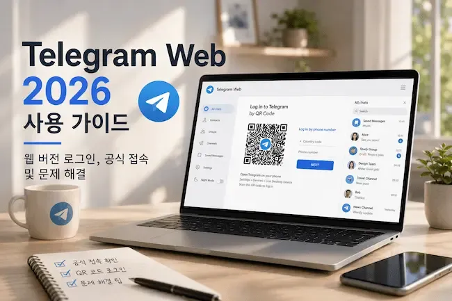 Telegram Web 2026 사용법 웹 버전 로그인, 공식 접속 주소 및 문제 해결.webp