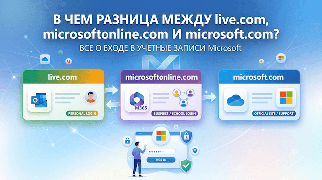 В чем разница между live.com, microsoftonline.com и microsoft.com Все о входе в учетные записи Microsoft.png