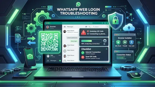 WhatsApp 웹(Web) 로그인 안 됨 오류 해결법 QR 코드 안 뜸·무한 로딩 완벽 가이드.webp