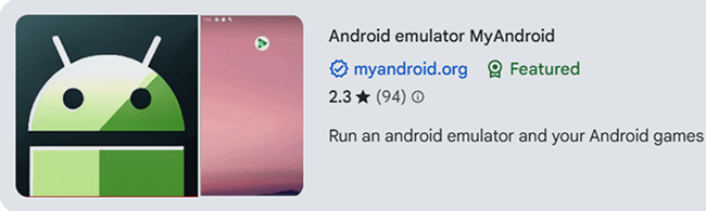 Android Emulator MyAndroid