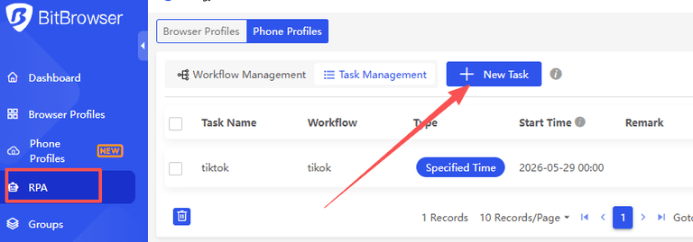 bitbrowser cloud phone RPA