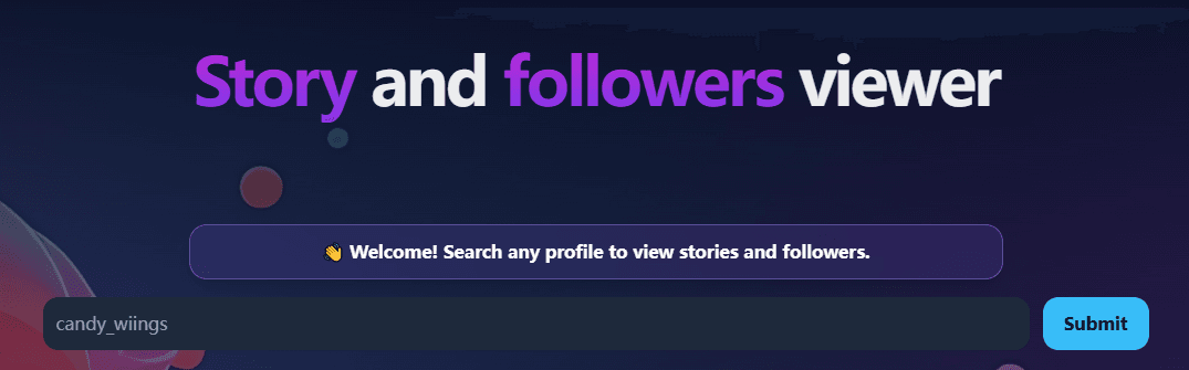 PVStory website interface