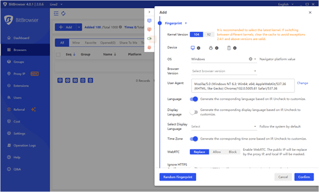 Configure Your Proxy Settings