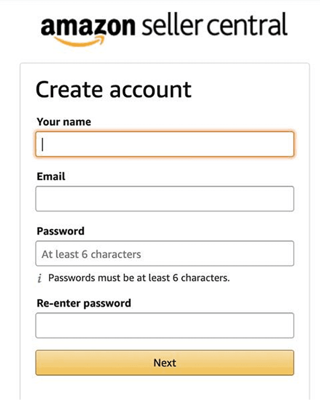 Create a New Amazon Seller Account