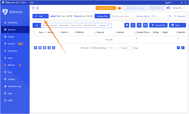 Create a New Profile