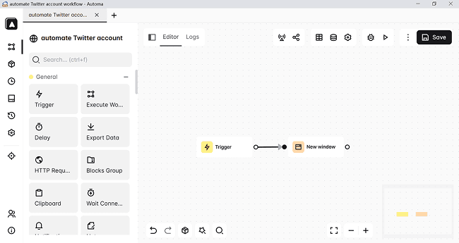 Customize Workflow on Automa