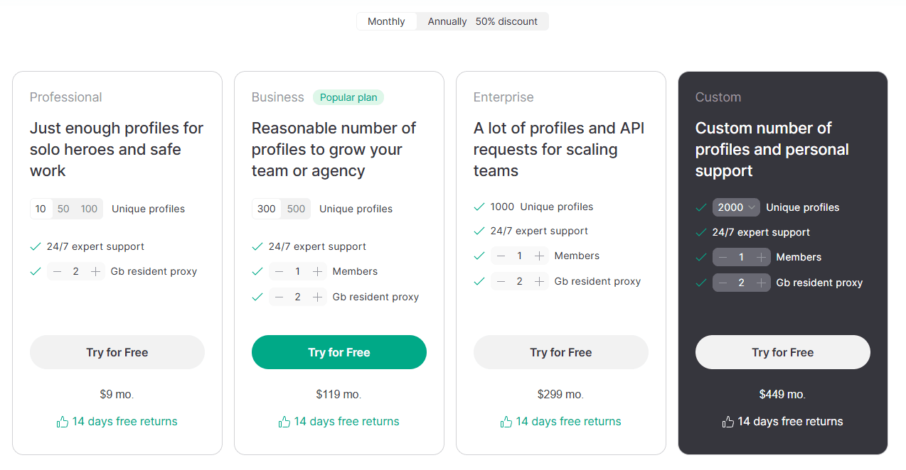 gologin price
