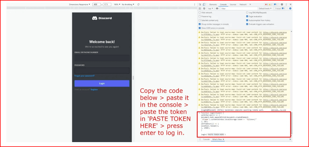 inicio de sesión discord