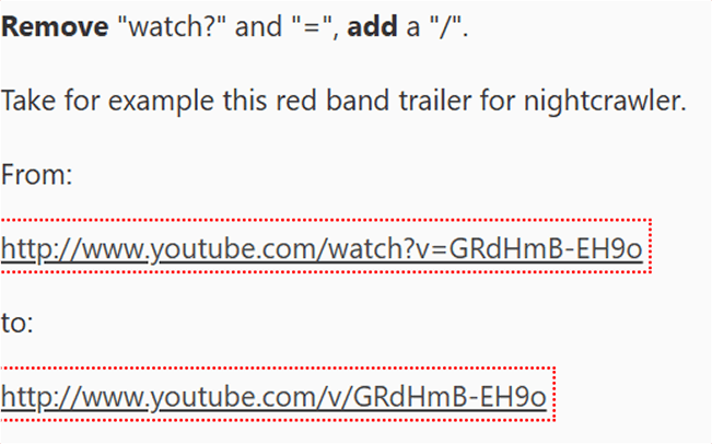 Modify the URL