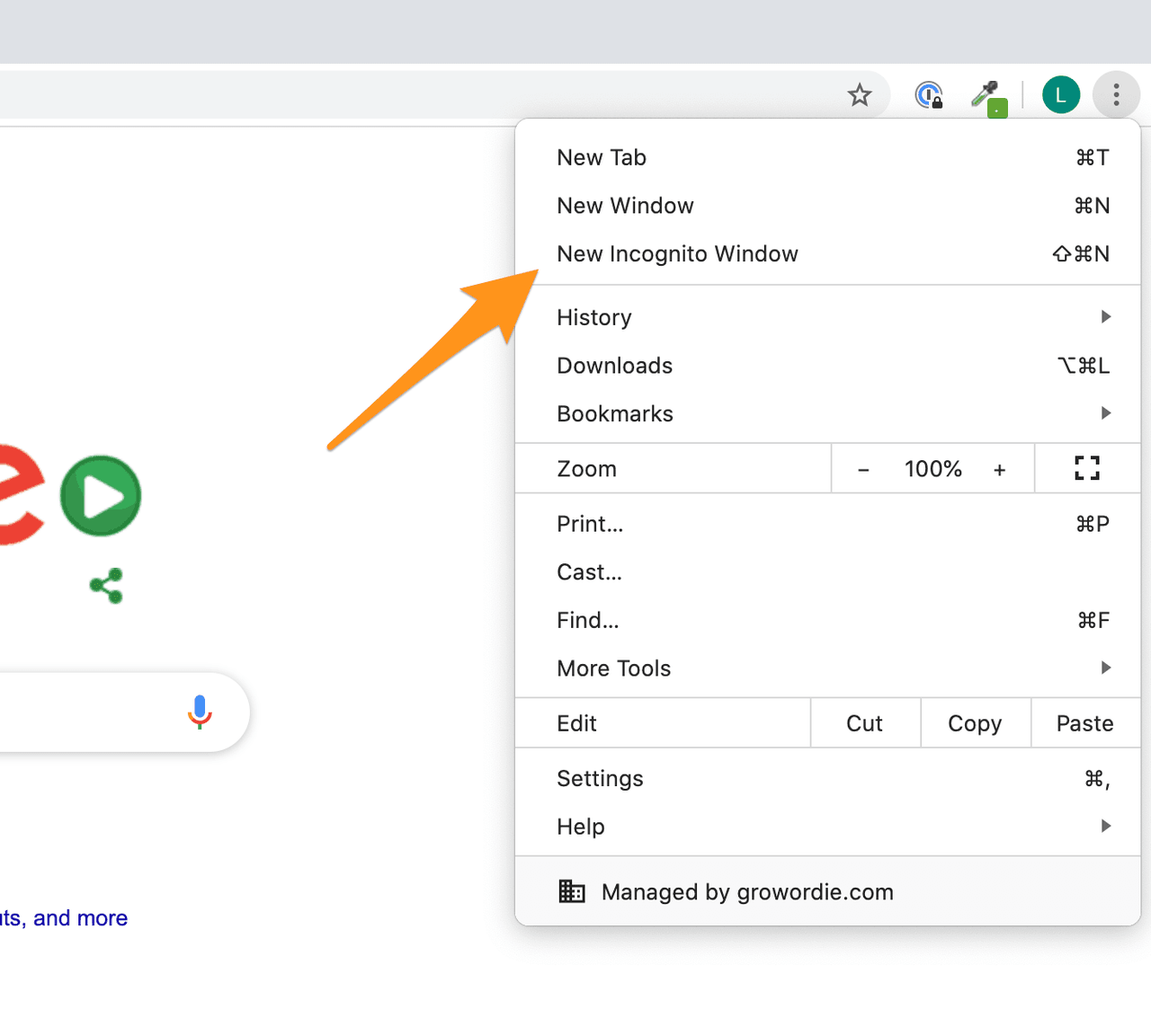 Open New Incognito Window In Chrome