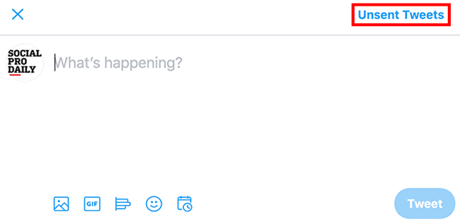 Unsent Tweets